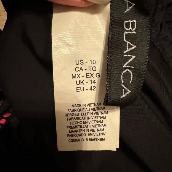 Blanca black and multicolor one piece swimsuit size 10 - Picture 9 of 9